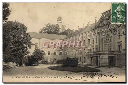 Cartes postales Chambery Cour du Chateau Prefecture