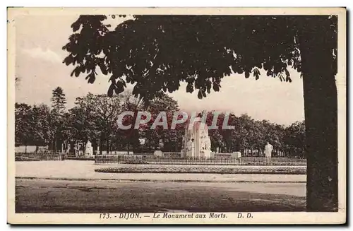 Cartes postales Dijon Le Moument aux Morts Militaria