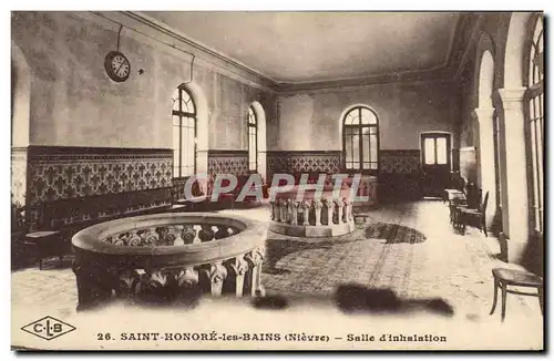 Cartes postales Saint Honore les Bains Salle d&#39inhalation