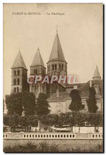 Cartes postales Paray le Monial La basilique