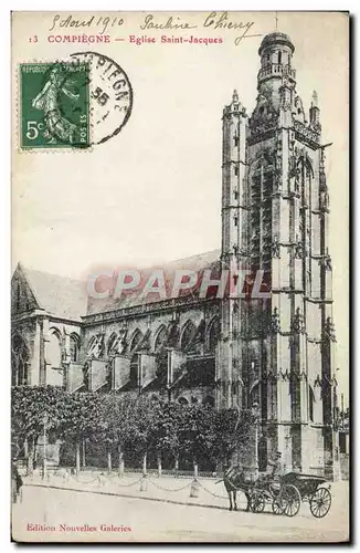 Cartes postales Carcassonne Eglise Saint Jacques