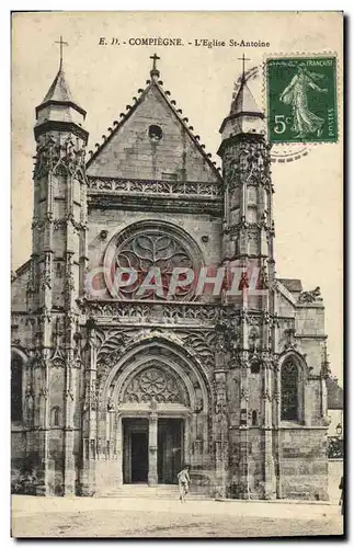 Ansichtskarte AK Compiegne L&#39eglise St Antoine