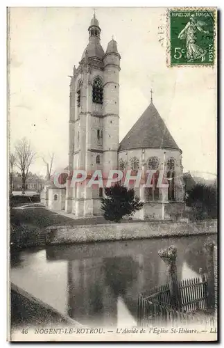 Cartes postales Nogent Le Rotrou L&#39Abside de L&#39Eglise St Hilaire