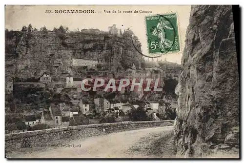 Cartes postales Rocamadour Vue de la Route de Couzou