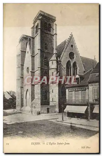 Ansichtskarte AK Dijon L&#39Eglise Saint Jean Maison Bossuet