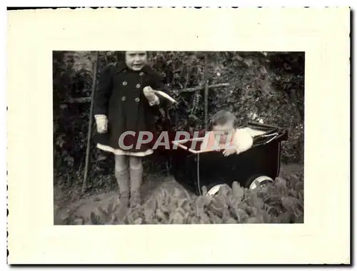 Photo Enfants 1950 Poussette