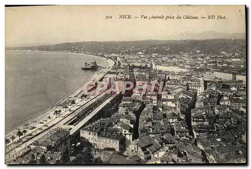 Cartes postales Nice Vue Generale Prise du Chateau