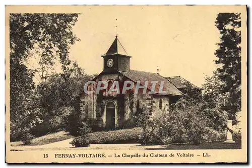 Ansichtskarte AK Fernay Voltaire La Chapelle du Chateau de Voltaire