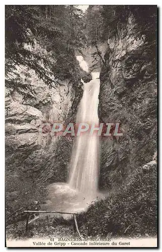 Ansichtskarte AK Bagneres de Bigorre Vallee de Gripp Cascade inferieure du Garet