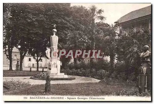 Ansichtskarte AK Bagneres de Bigorre Square Georges Clemenceau