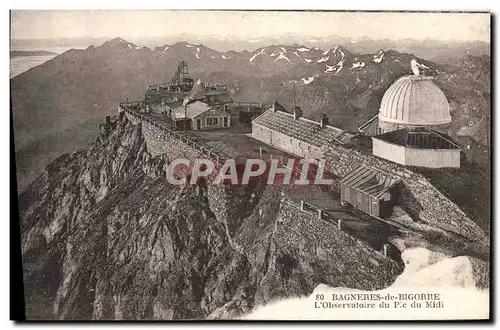 Cartes postales Bagneres de Bigorre L&#39Observatoire du Pic du Midi