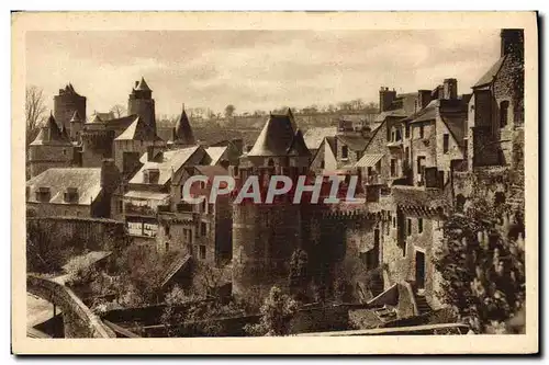 Cartes postales Fougeres Le Chateau Remparts de la ville