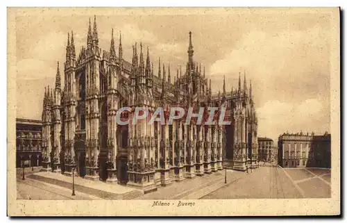 Cartes postales Milano Duomo