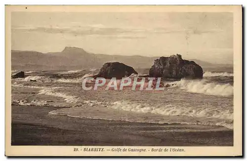 Ansichtskarte AK Biarritz Golfe de Gascogne Bords de L&#39Ocean