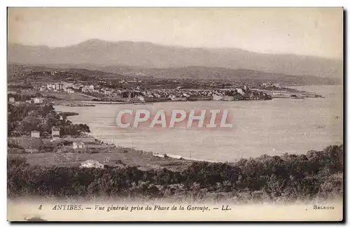 Cartes postales Antibes Vue Generale Prise du Phare de la Garoupe