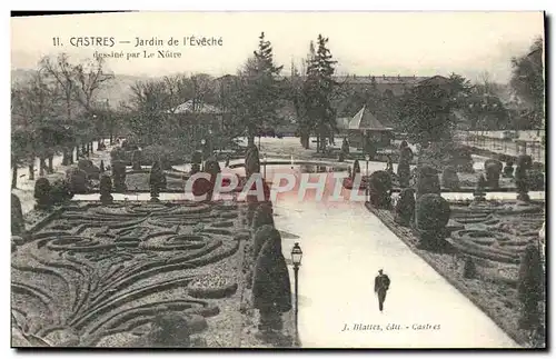 Cartes postales Castres Jardin de L'Eveche