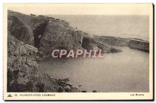 Cartes postales Plogoff Porz Loubouz Les grottes