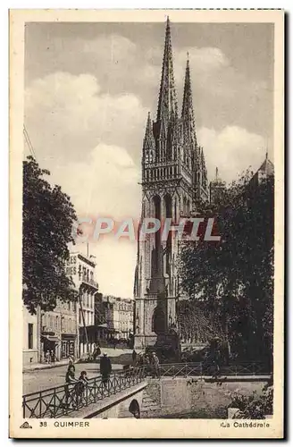 Cartes postales Quimper La Cathedrale