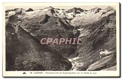 Ansichtskarte AK Luchon Panorama Pris de Superbagneres Sur la Vallee du Lys
