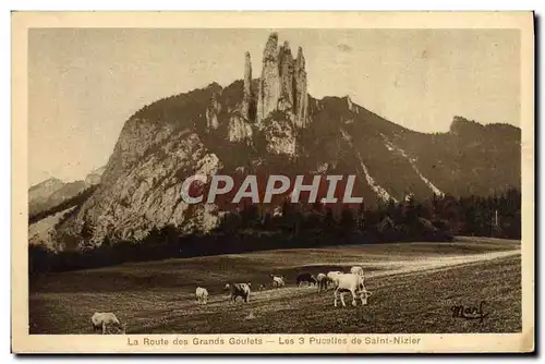 Ansichtskarte AK La route des Grands Goulets Les 3 pucelles de Saint Nizier