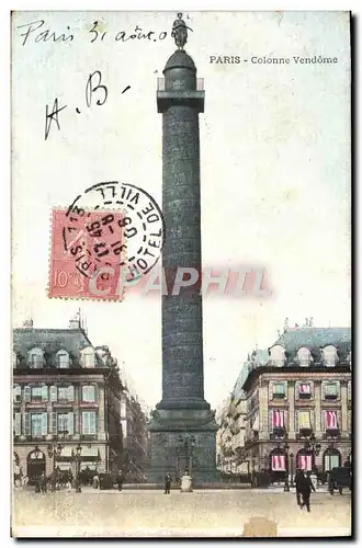 Cartes postales Paris La Colonne Vendome