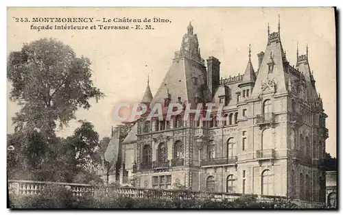 Ansichtskarte AK Montmorency Le Chateau du Dino facade interieure et terrasse