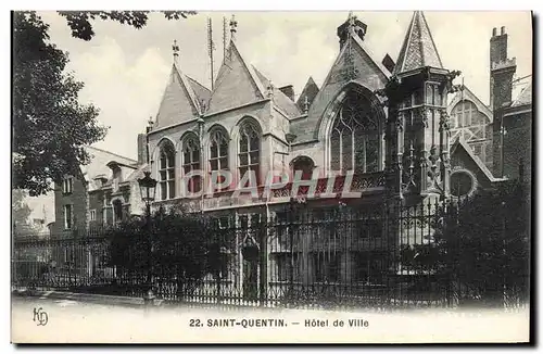 Cartes postales Saint Quentin Hotel de Ville