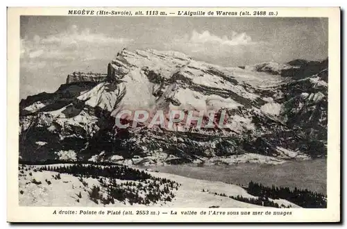 Ansichtskarte AK Megeve Pointe de Plate La vallee de l&#39Arve sous une mer de nuages