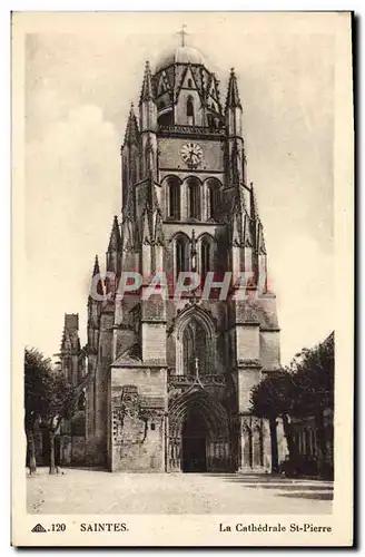 Ansichtskarte AK Saintes La Cathedrale St Pierre