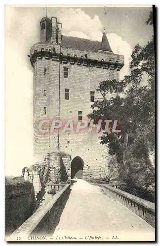 Cartes postales Chinon Le Chateau L&#39Entree