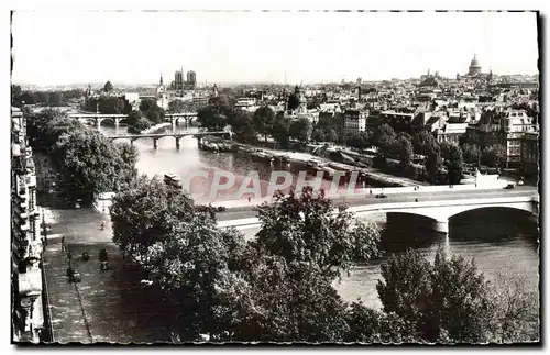 Moderne Karte Paris Vue Panoramique Sur La Seine