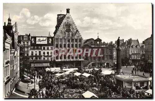 Moderne Karte Lille La Marche aux Fleurs Place du General de Gaule