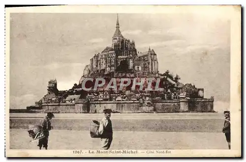 Cartes postales Le Mont Saint Michel Cote Nord Est Peche Pecheur