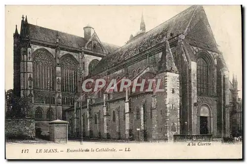 Cartes postales Le Mans Ensemble de la Cathedrale