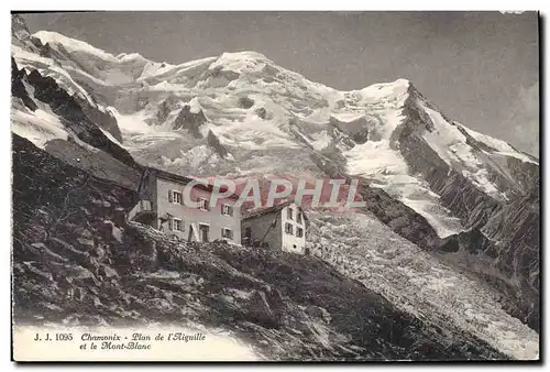 Cartes postales Chamonix Plan de L&#39Aiguille et le Mont Blanc