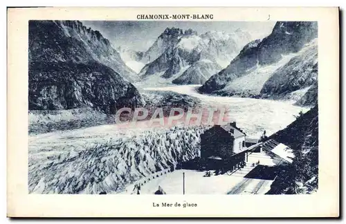 Cartes postales Chamonix Mont Blanc La mer de glace