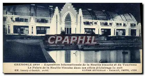 Cartes postales Grenoble Exposition Internationale de la Houille Blanche et du Tourisme Le palais de la houille