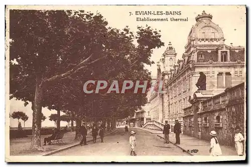 Cartes postales Evian Les Bains Etablissement Thermal