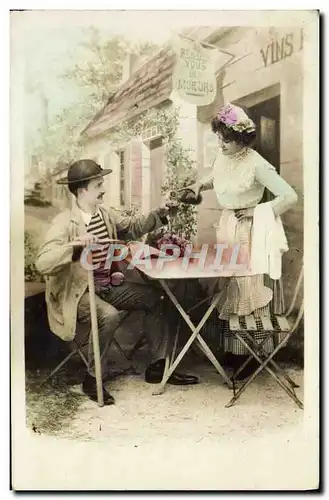 Cartes postales Fantaisie Femme Rendez vous des mineurs