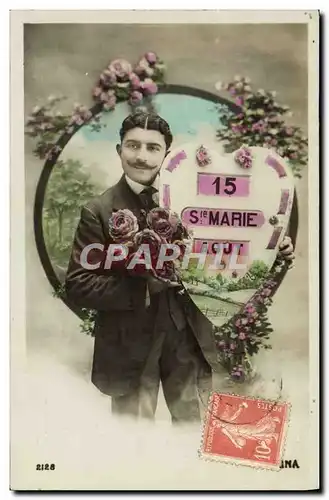 Cartes postales Fantaisie Homme Ste Marie Prenom