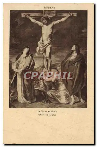 Ansichtskarte AK Rubens Le Christ en croix