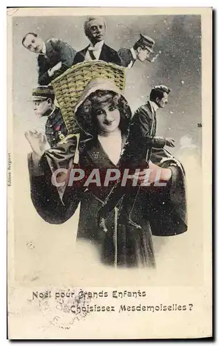 Cartes postales Fantaisie Femme Noel