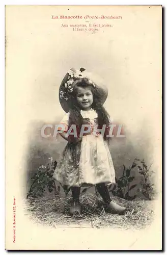 Ansichtskarte AK Fantaisie Enfant La Mascotte Porte Bonheur