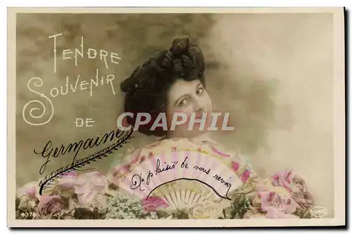 Cartes postales Fantaisie Femme Eventail