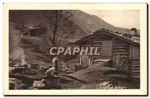 Ansichtskarte AK Fantaisie Cabane Suisse