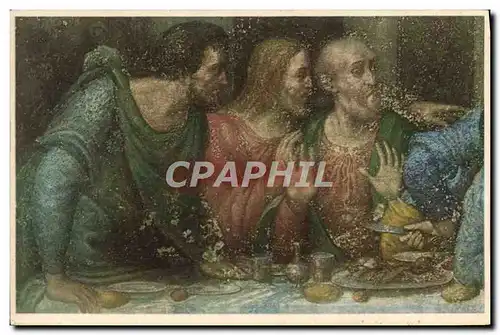 Cartes postales Fantaisie Ultima Cena Leonardo da Vinci