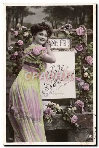 Cartes postales Fantaisie Femme Vive St Edouard