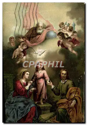 Cartes postales Fantaisie Bartholome Esteban Murillo la sainte Famille