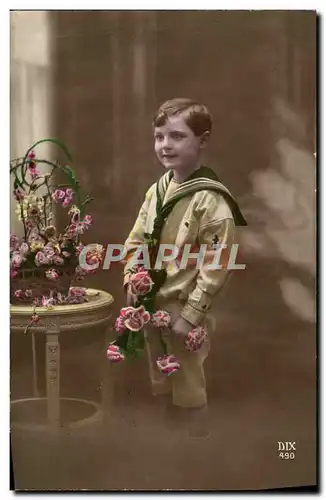 Cartes postales Fantaisie Enfant Matelot marin