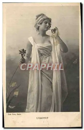 Cartes postales Fantaisie Femme L&#39odorat